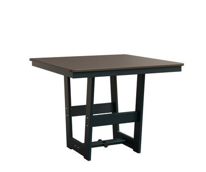 Berlin Gardens Hudson 40" x 40" Square Table in Berry, Hammered Bronze top