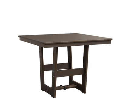 Berlin Gardens Hudson 40" x 40" Square Table in Clay, Hammered Bronze top