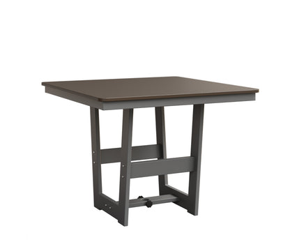 Berlin Gardens Hudson 40" x 40" Square Table in Fog, Hammered Bronze top