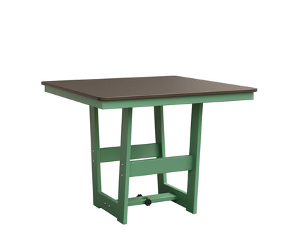 Berlin Gardens Hudson 40" x 40" Square Table in Mint, Hammered Bronze top
