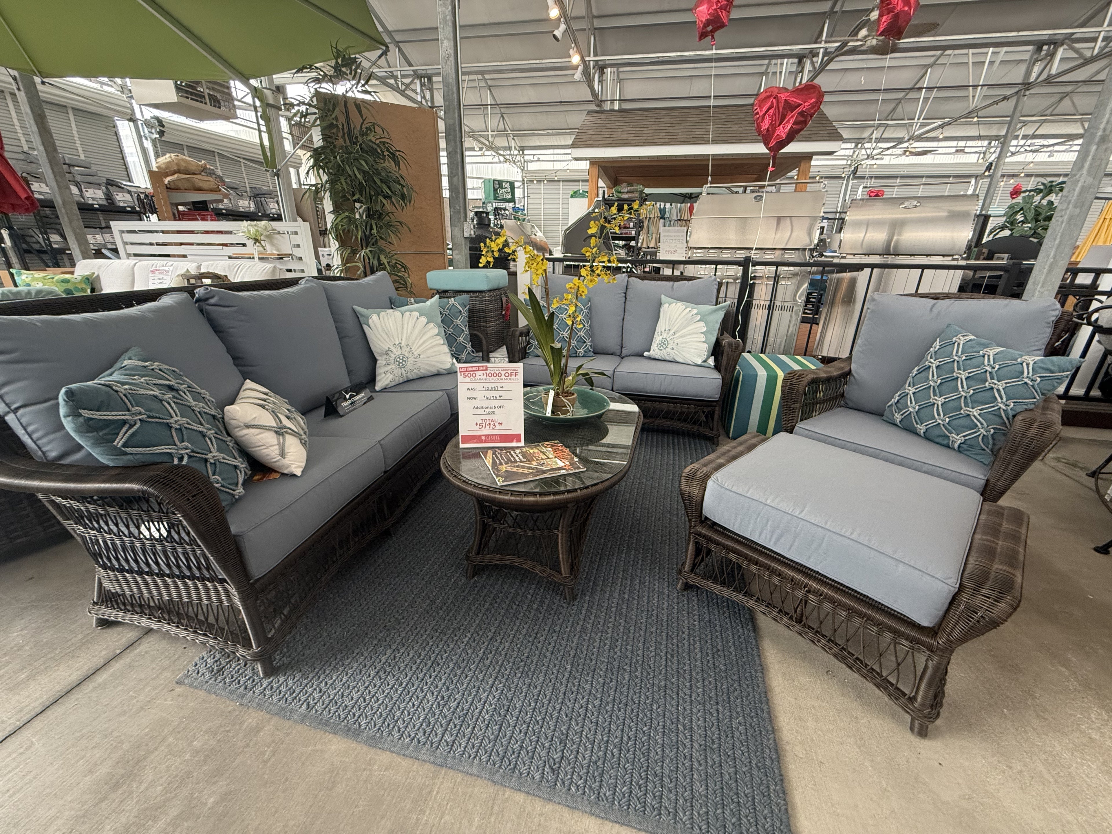 Charleston Wicker Sofa Set