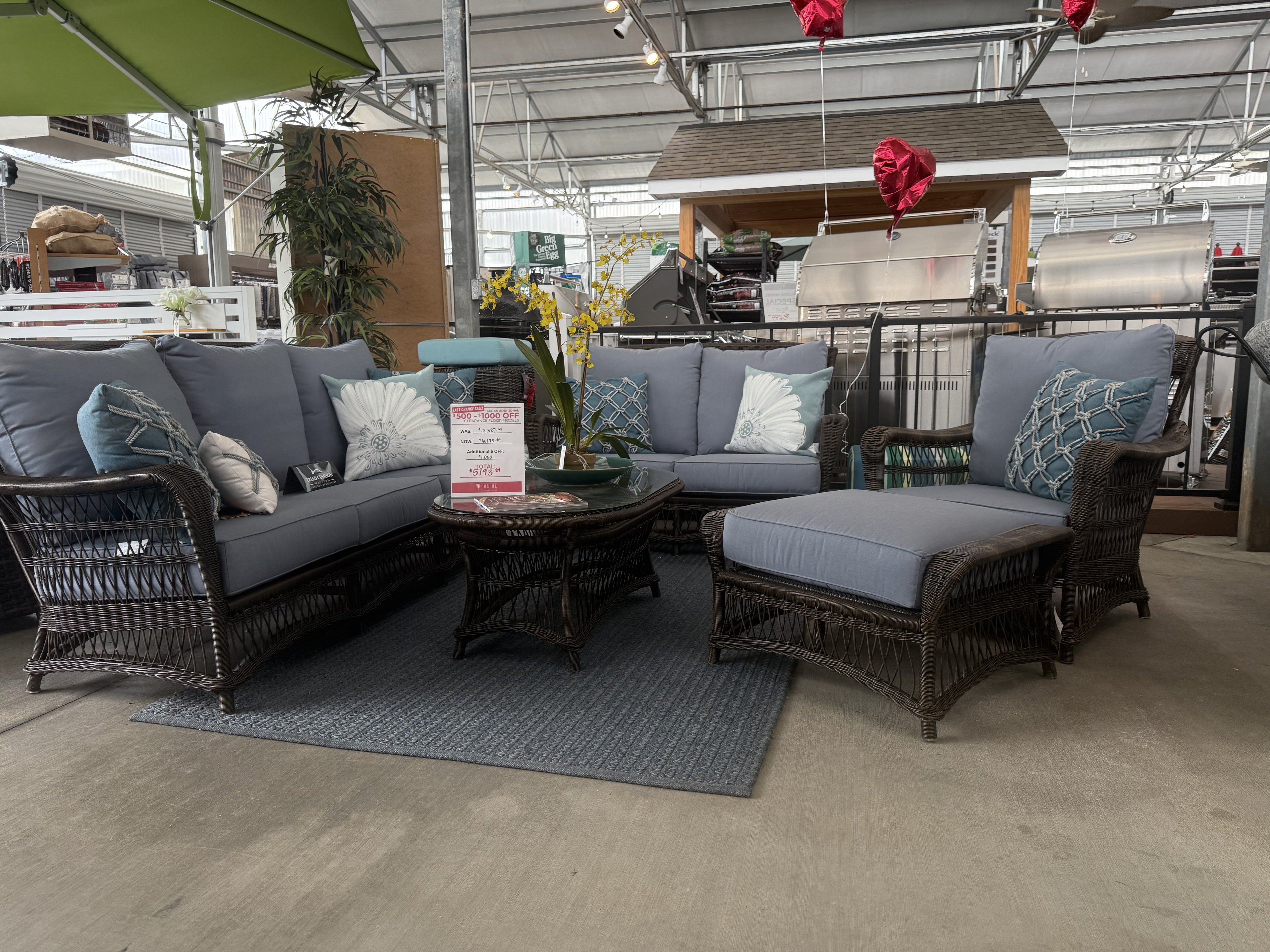Charleston Wicker Sofa Set