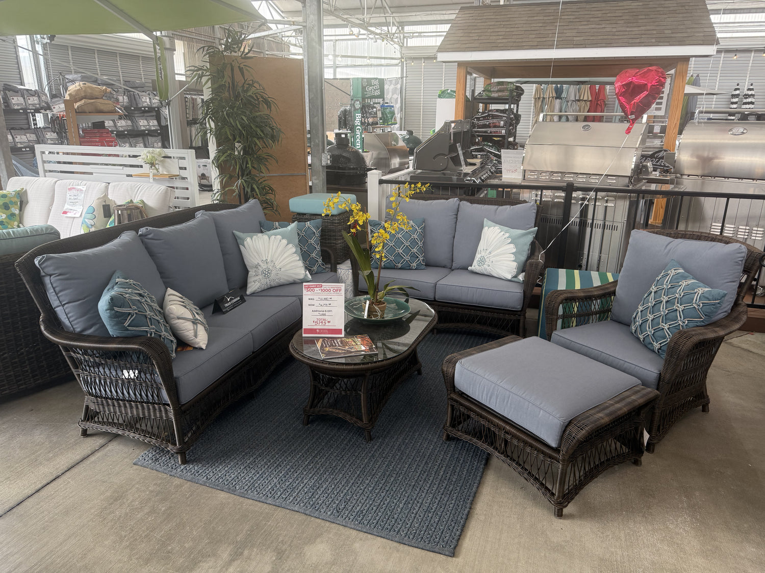 Charleston Wicker Sofa Set