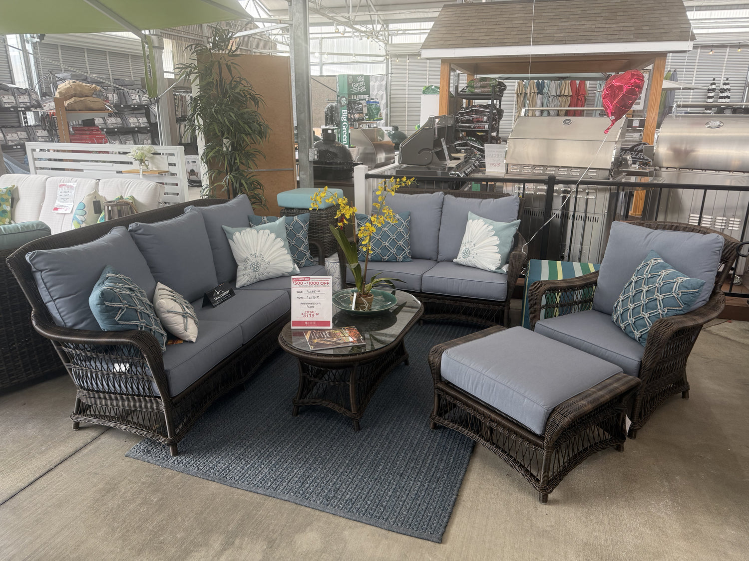Charleston Wicker Sofa Set