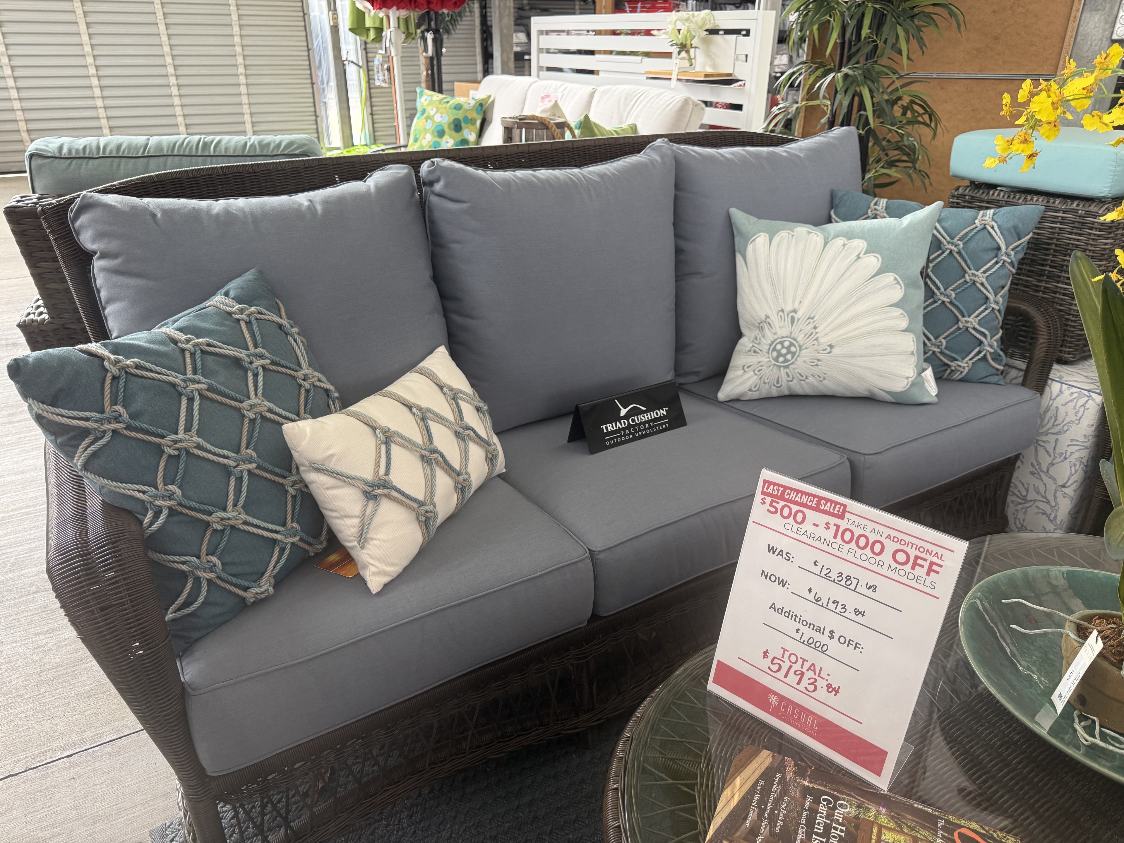 Charleston Wicker Sofa Set
