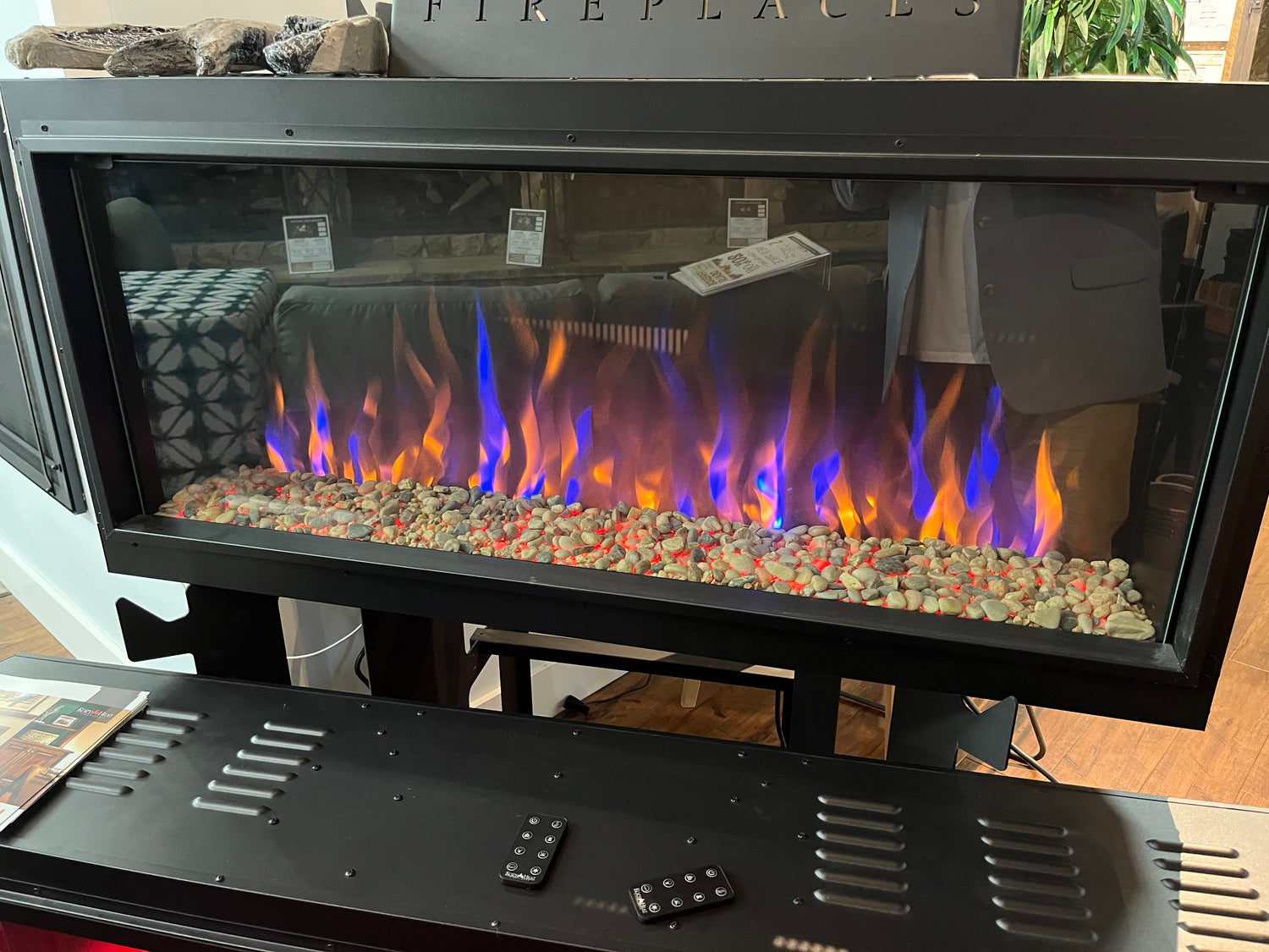 Osseo 45" Electric Linear Fireplace Casual Furniture World