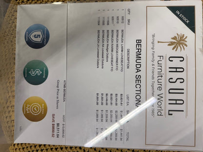 Lloyd Flanders Bermuda Sectional