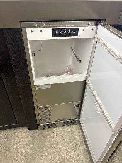 Marvel 15" Outdoor Nugget Ice Maker/Machine w/ Pump, Stainless Steel