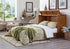 Kingston Murphy Bed with wicker inlays closed cabinet