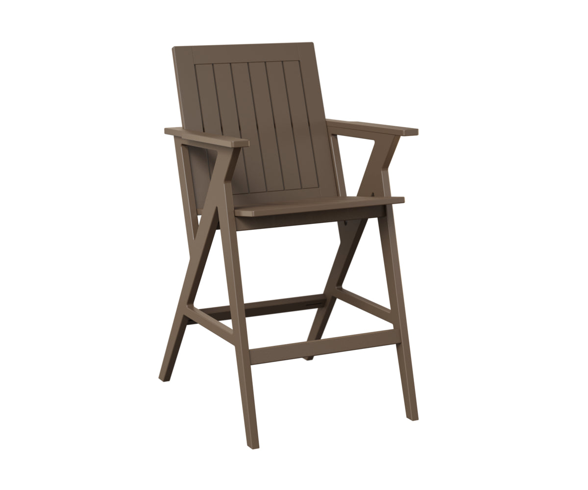 Berlin Gardens Kinsley Bar Arm Chair in Clay