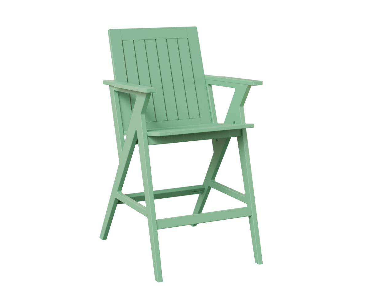Berlin Gardens Kinsley Bar Arm Chair in Mint