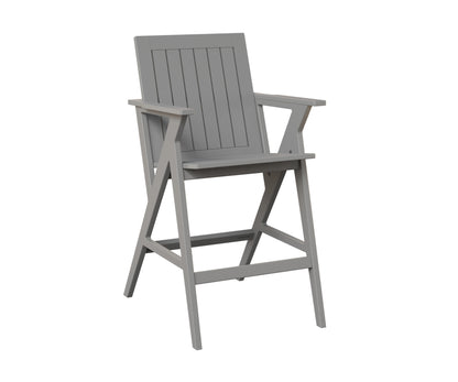 Berlin Gardens Kinsley Bar Arm Chair in Fog