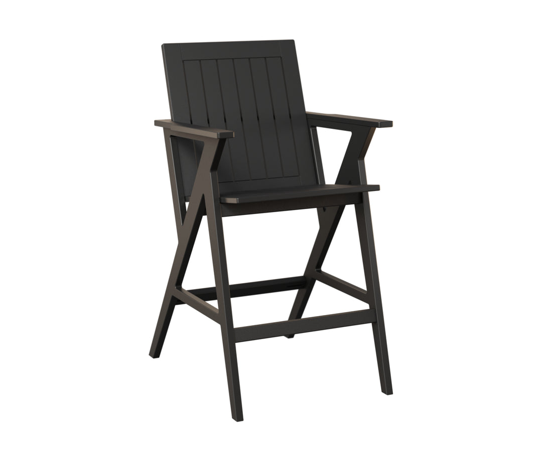 Berlin Gardens Kinsley Bar Arm Chair in Black