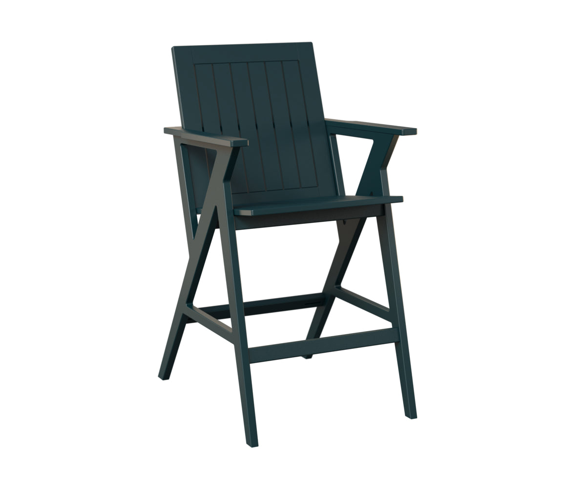 Berlin Gardens Kinsley Bar Arm Chair in Berry