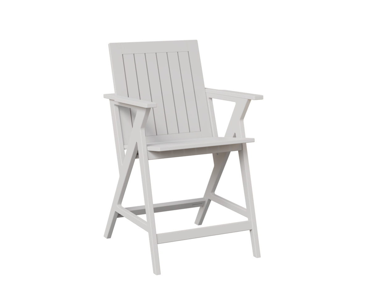 Berlin Gardens Kinsley Counter Arm Chair in White
