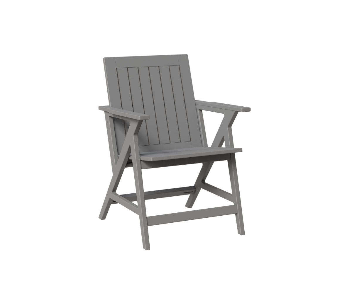 Berlin Gardens Kinsley Dining Arm Chair in Fog