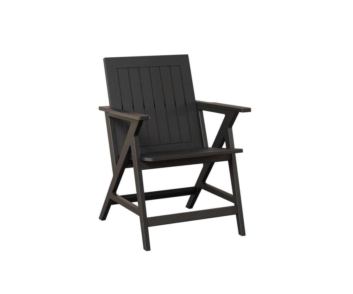 Berlin Gardens Kinsley Dining Arm Chair in Black