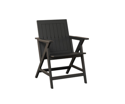 Berlin Gardens Kinsley Dining Arm Chair in Black