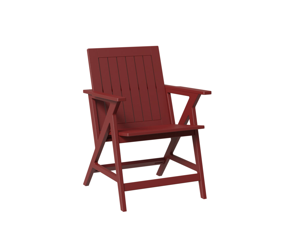 Berlin Gardens Kinsley Dining Arm Chair in Red