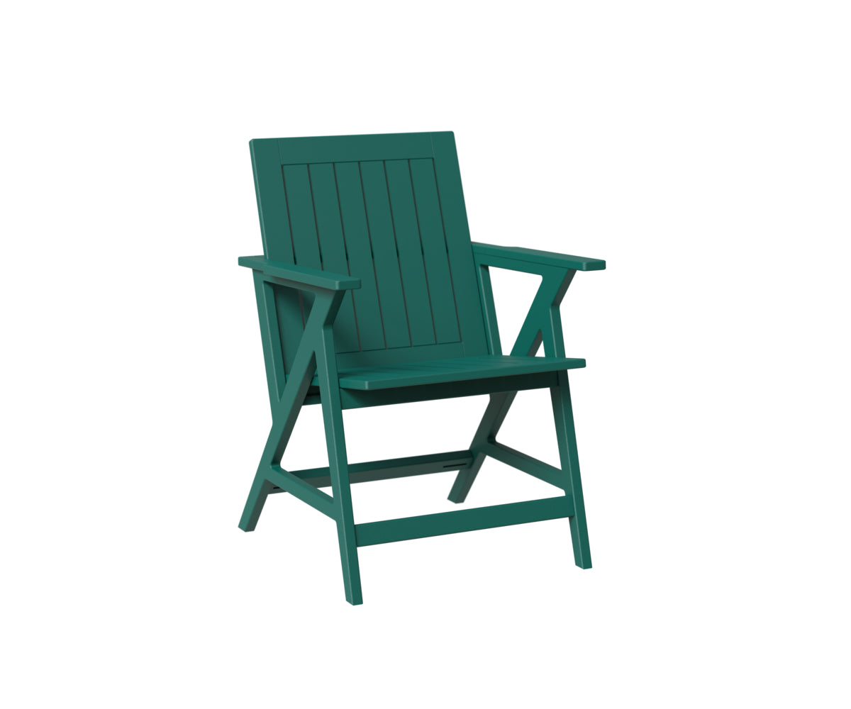 Berlin Gardens Kinsley Dining Arm Chair in Teal
