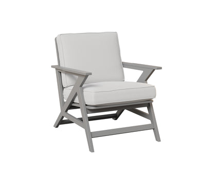 Berlin Gardens Kinsley Lounge Chair in Fog