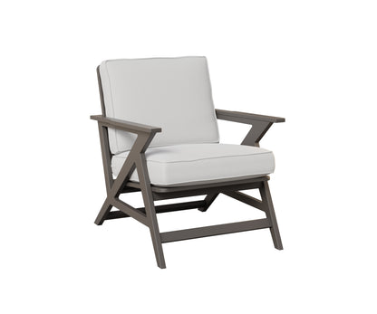 Berlin Gardens Kinsley Lounge Chair in Graphite
