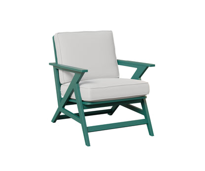 Berlin Gardens Kinsley Lounge Chair in Teal