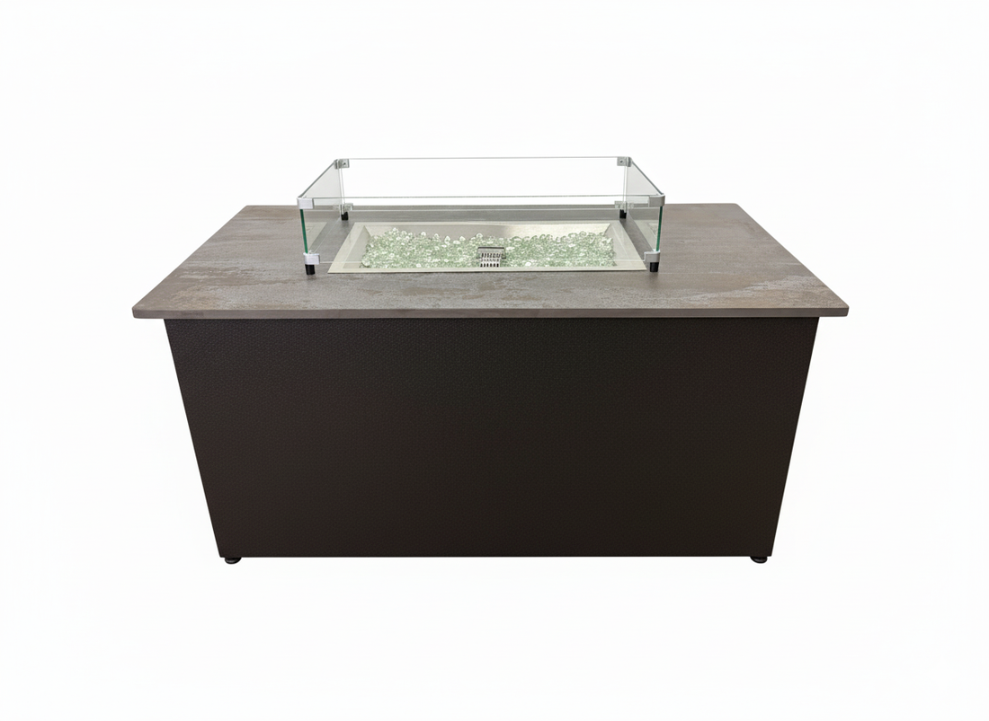 Lighthouse Casual Rectangular Gas Fire Pit