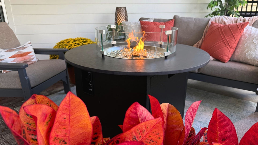 Lighthouse Casual Round Gas Fire Pit