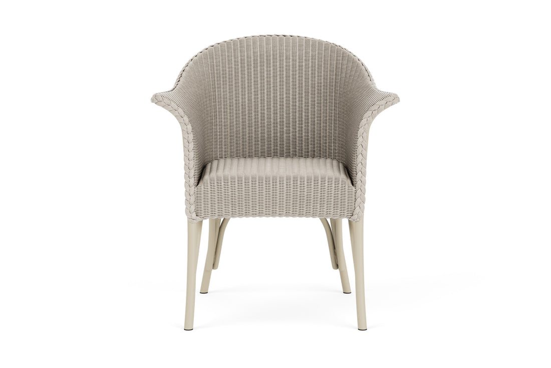 Lloyd Flanders All Seasons Dining Armchair with Padded Seat in Linen frame