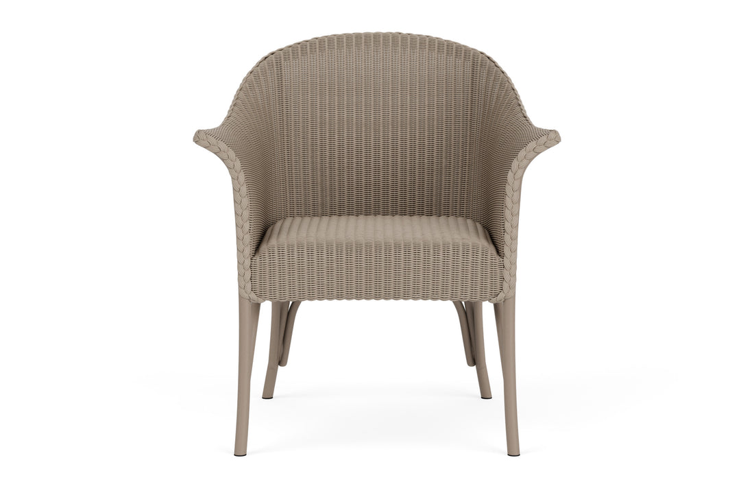 Lloyd Flanders All Seasons Lounge Chair with Padded Seat in French Beige frame