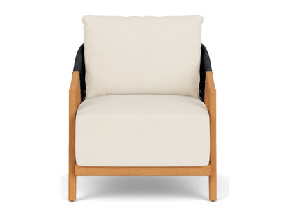 Lloyd Flanders Alpine Lounge Chair Charcoal Rope Fortune Champagne
