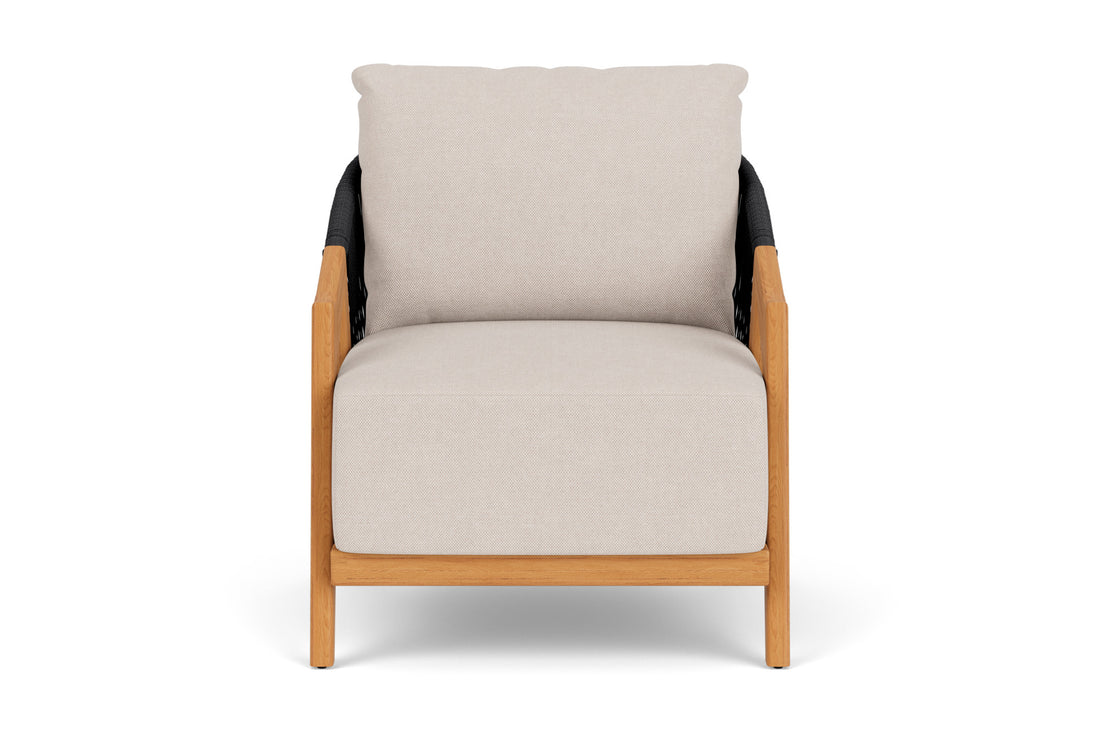 Lloyd Flanders Alpine Lounge Chair with Zenith Oatmeal fabric