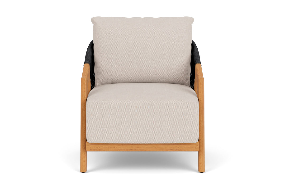 Lloyd Flanders Alpine Lounge Chair with Zenith Oatmeal fabric