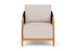 Lloyd Flanders Alpine Lounge Chair with Zenith Oatmeal fabric