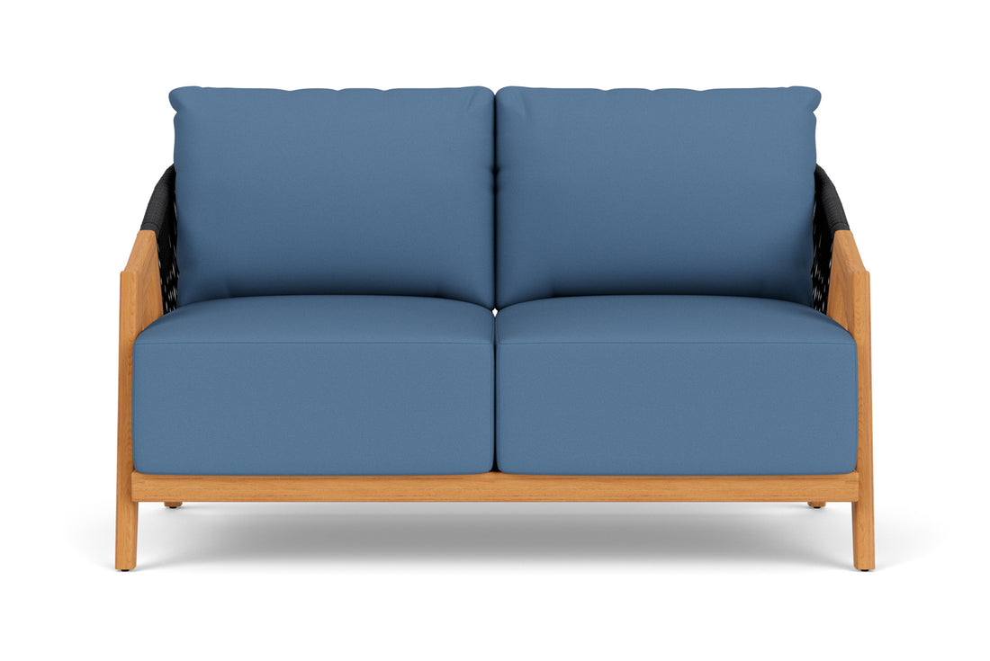 Lloyd Flanders Alpine Loveseat with Brightside Sea Blue fabric