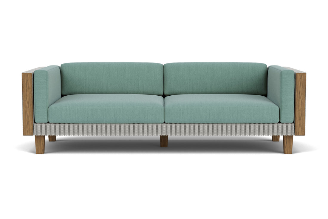 Lloyd Flanders Catalina Sofa in Platinum frame with Loveboat Mint fabric