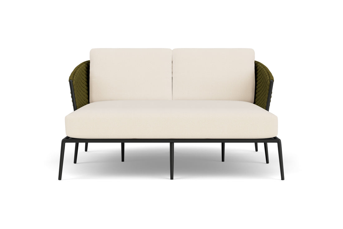 Lloyd Flanders Escape Daybed with Brightside Egret fabric
