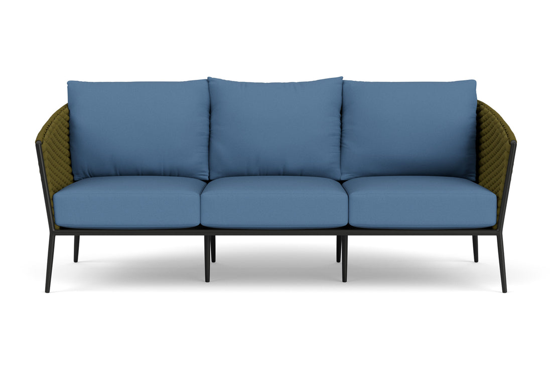 Lloyd Flanders Escape Sofa with Brightside Sea Blue fabric