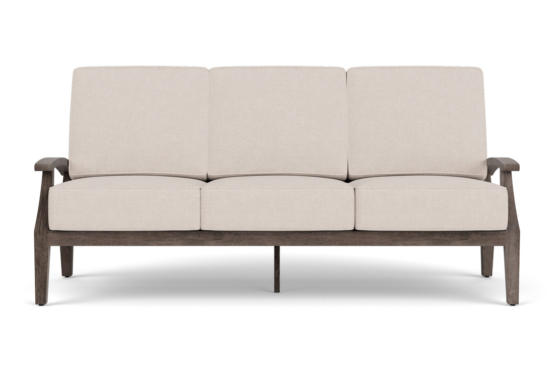 Lloyd Flanders Frontier Sofa in Mink frame with Zenith Oatmeal fabric