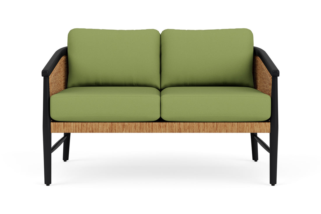 Lloyd Flanders Galloway Loveseat with Brightside Apple fabric