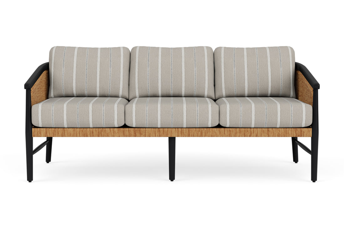 Lloyd Flanders Galloway Sofa with Sandy Point Stone fabric