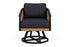 Lloyd Flanders Galloway Swivel Lounge Chair with Play Navy fabric