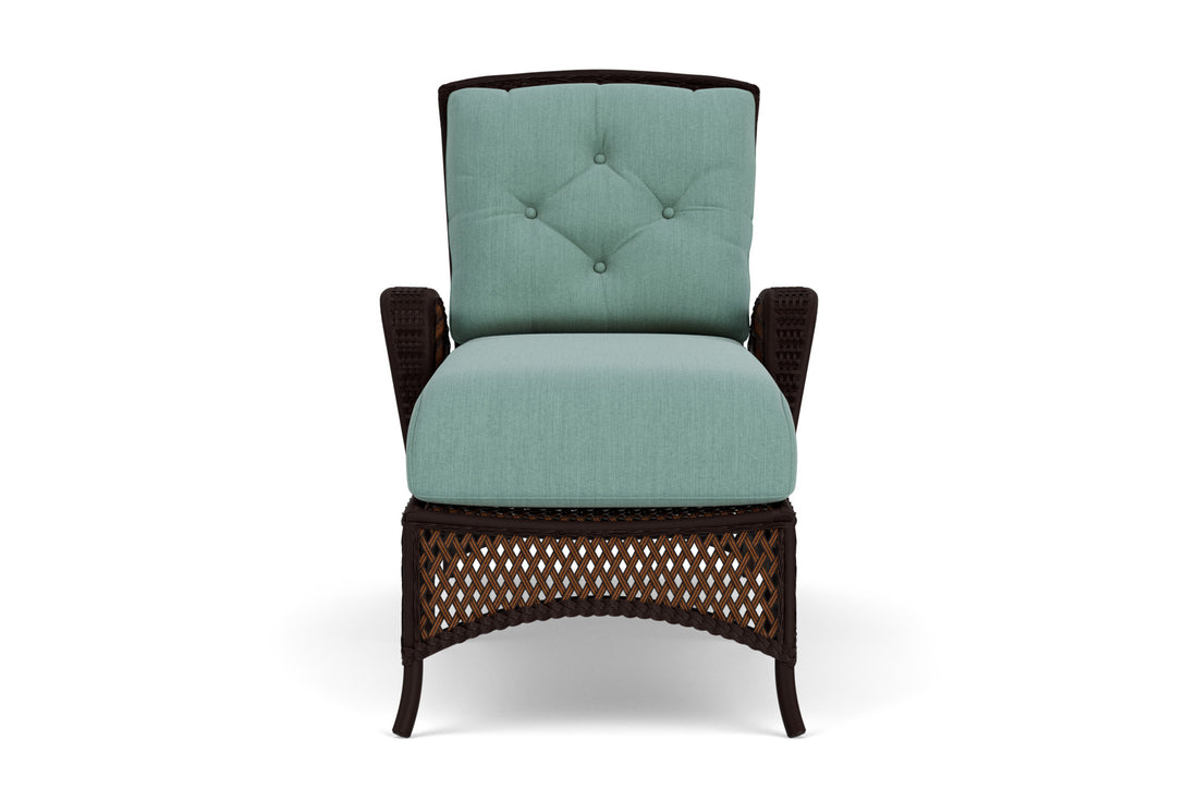 Lloyd Flanders Grand Traverse Chaise with Loveboat Mint fabric
