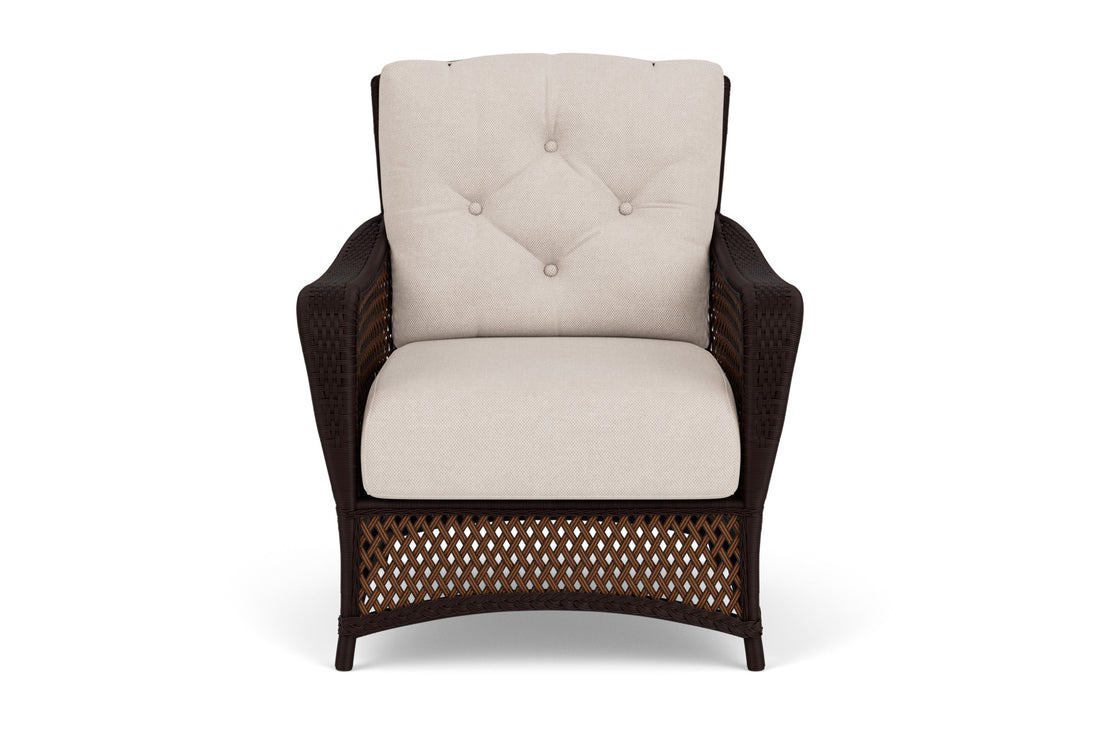 Lloyd Flanders Grand Traverse Lounge Chair with Zenith Oatmeal fabric