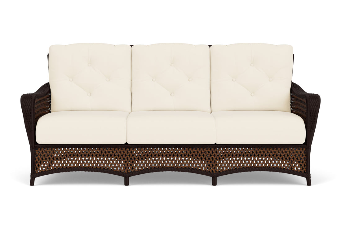 Lloyd Flanders Grand Traverse Sofa with Brightside Chalk fabric