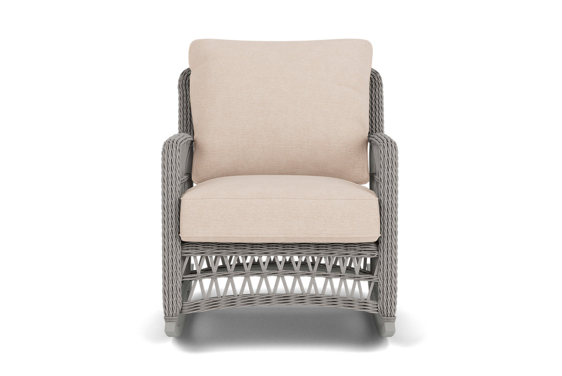 Lloyd Flanders Mackinac Lounge Rocker with Falcon Ecru fabric