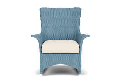 Lloyd Flanders Mandalay Porch Rocker in Stillwater frame with Brightside Chalk fabric