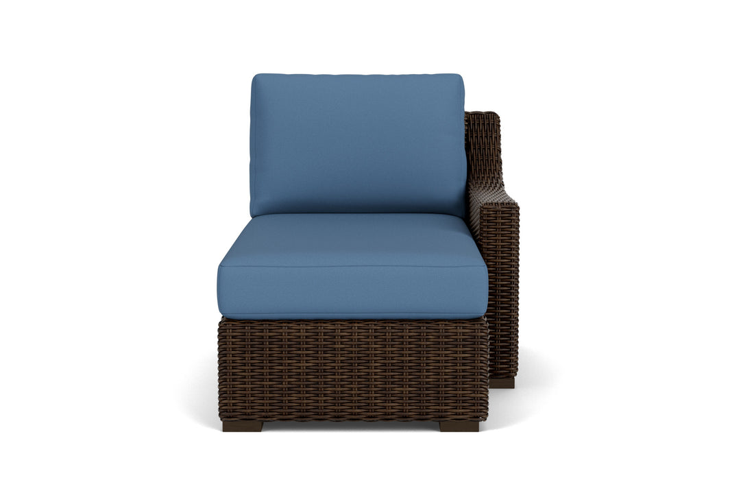 Lloyd Flanders Mesa Left Arm Chaise with Brightside Sea Blue fabric