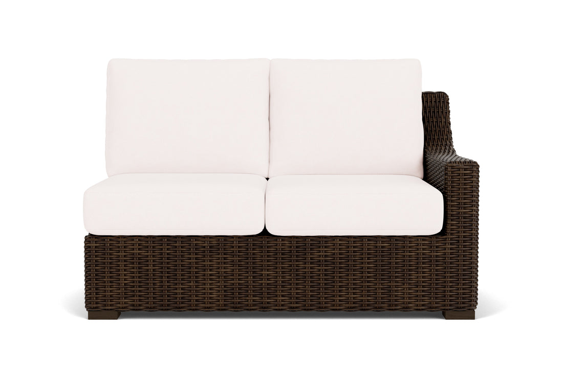 Lloyd Flanders Mesa Left Arm Loveseat with Falcon White fabric